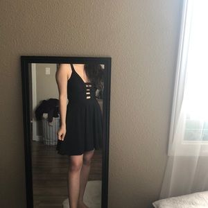 Black fancy dress, above the knees - never worn